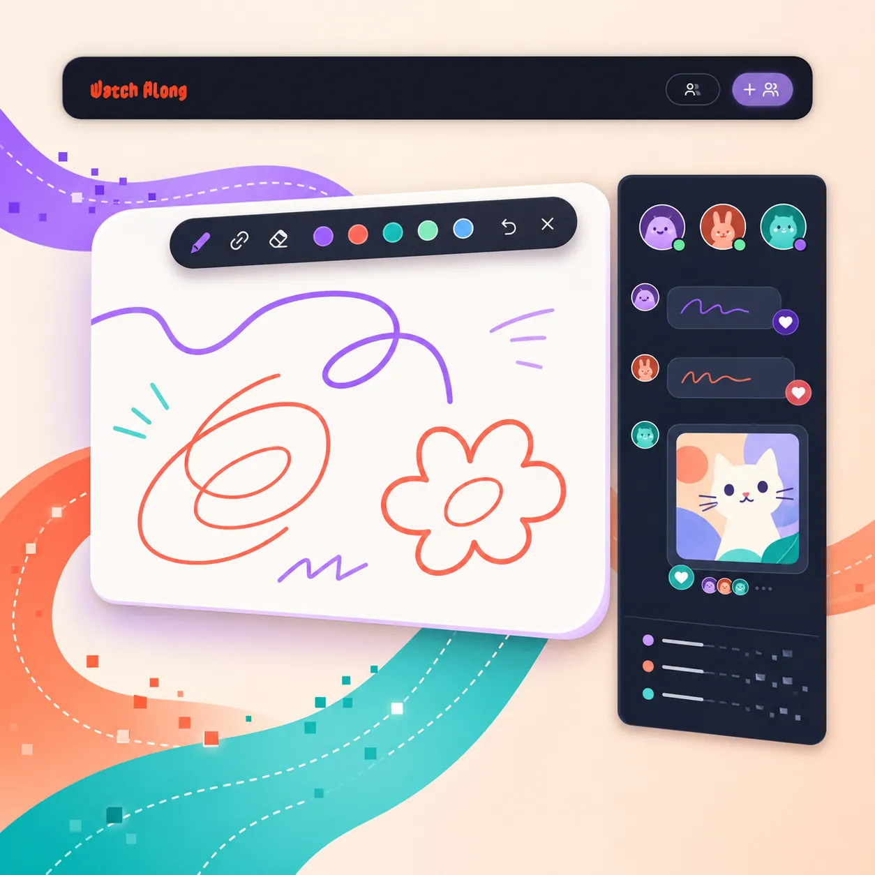 Draw & Annotate Videos Together in Real Time — The Watch Party Drawing Canvas